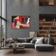 Original stretched canvas painting "chaos" 116x81