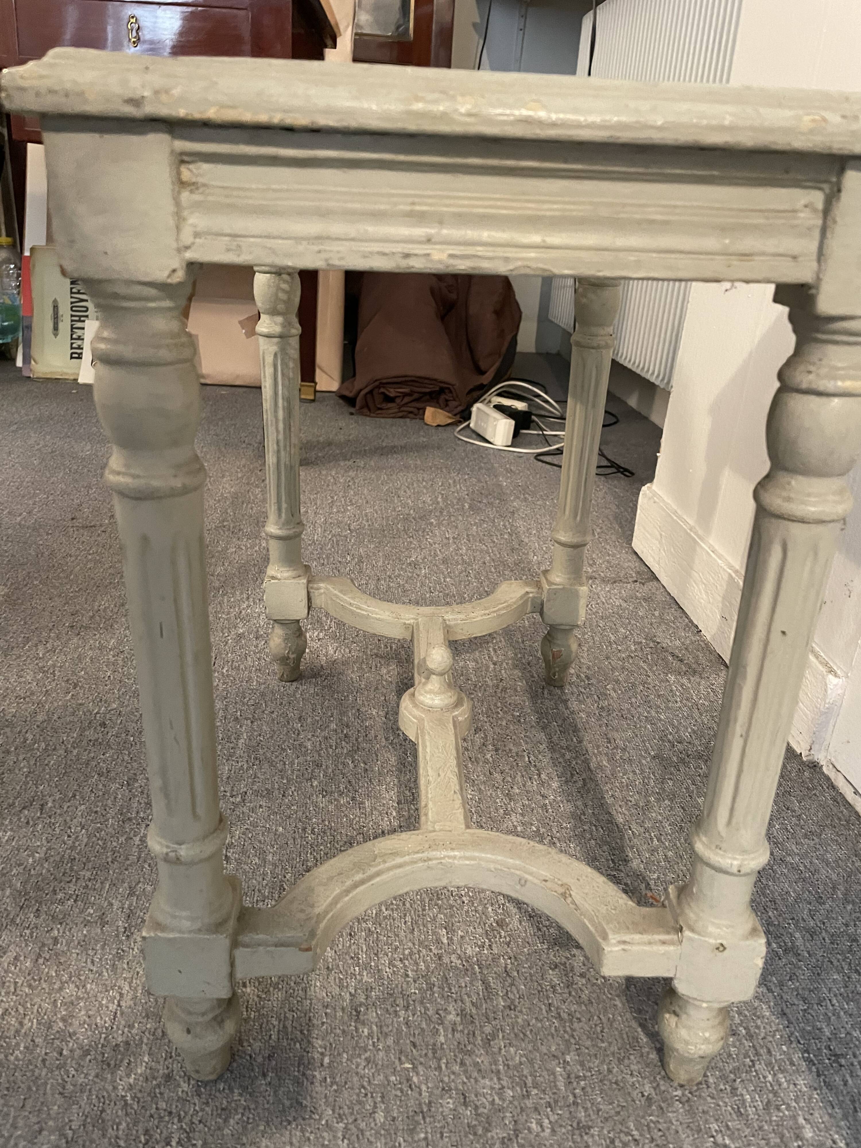 Coffee table or bedside old cannage top