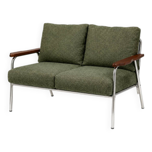Canapé 2 places mid-century - vert