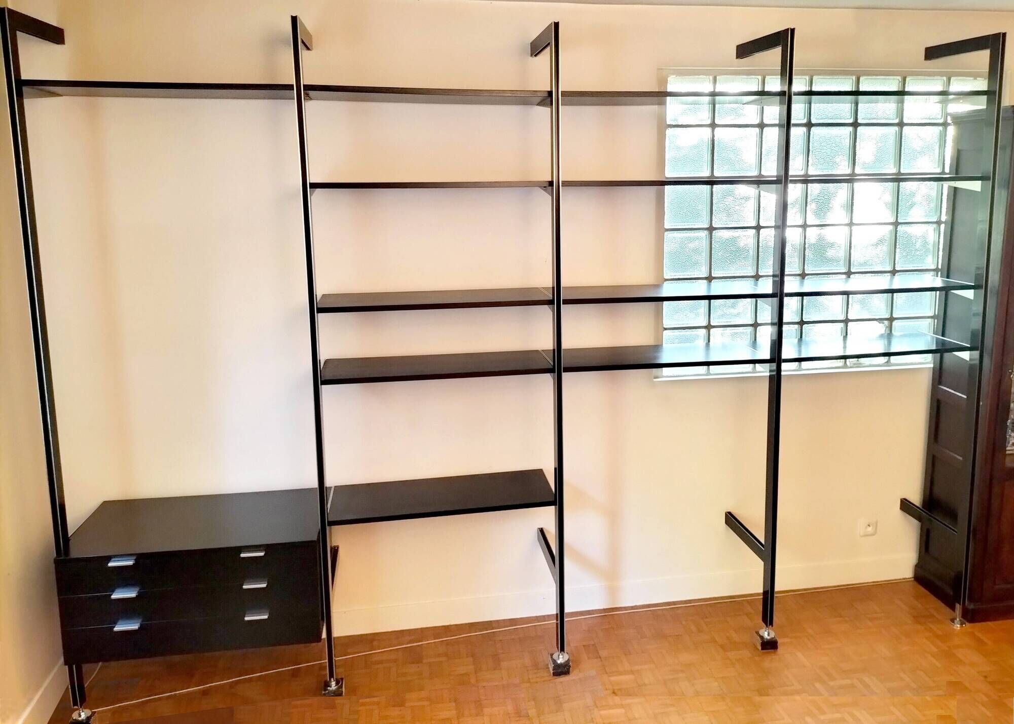Modular Library CSS by George Nelson, RN Black Ash Finish