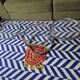 vintage coffee table leitmotiv style design 70 chrome and glass 3 shelves