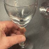 Lot 12 anciens verres apéritifs ou à vin en verre - bistrot début 20ème