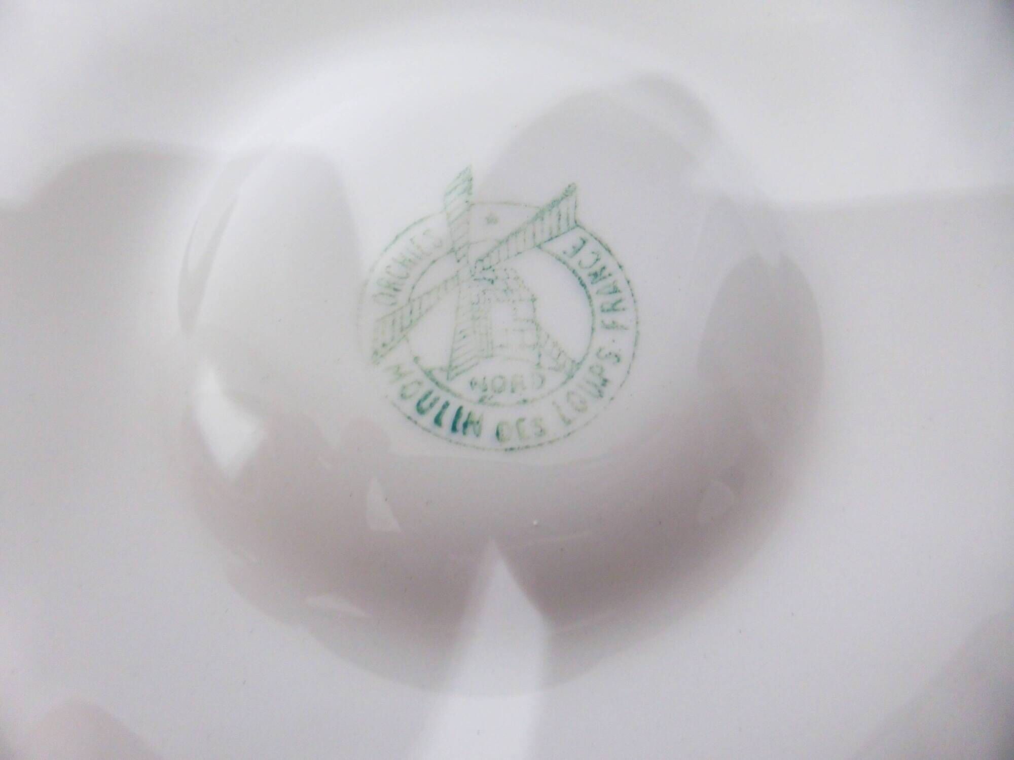 6 oyster plates Moulin des Loups and Orchies 210371