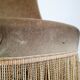 Bronze green velvet toad armchair