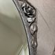 Vintage antique art deco mirror with hanging chain