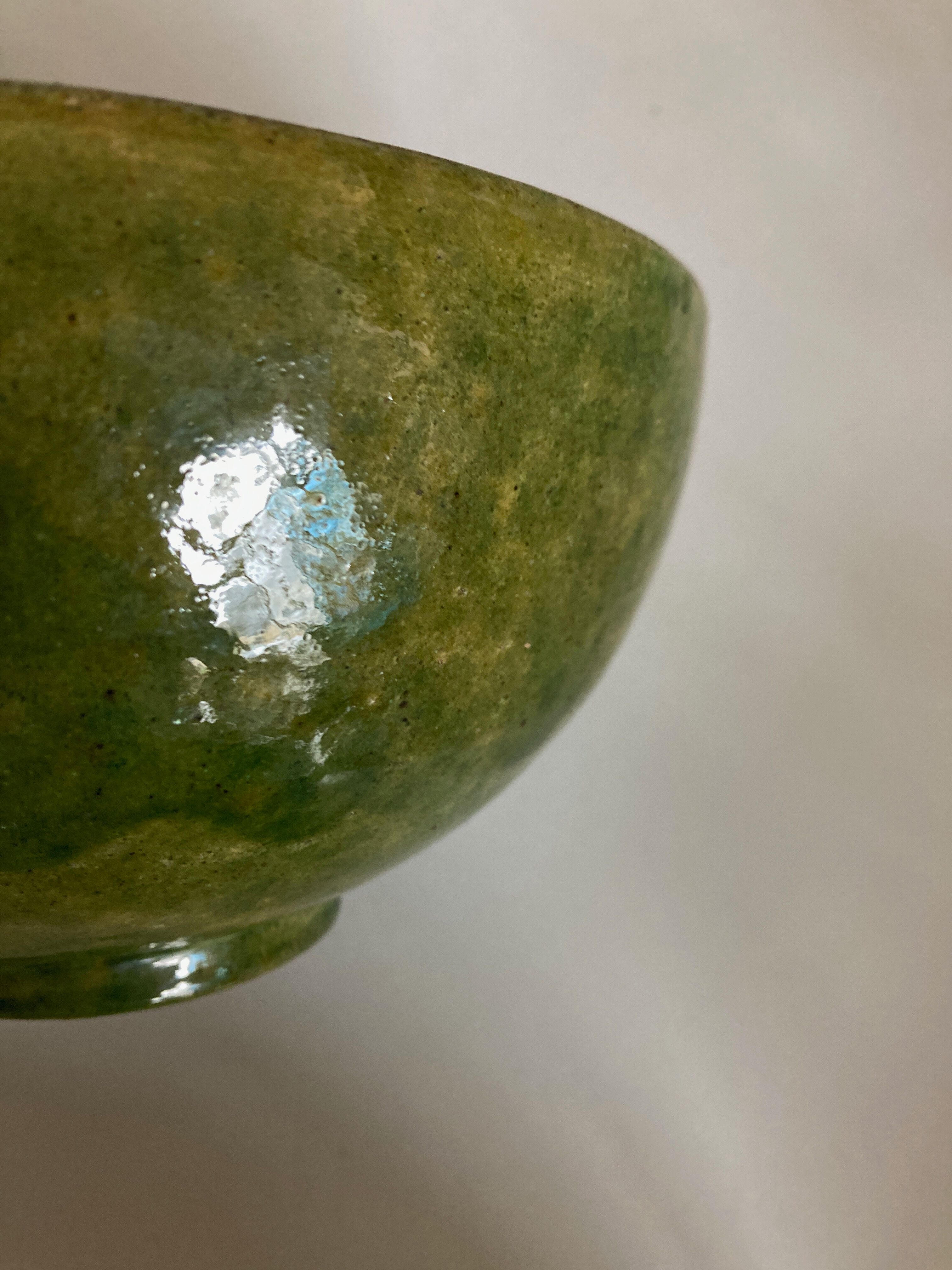 Glazed clay salad bowl from Biot 1960