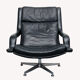 1970s leather swivel chair from geoffrey hartcourt for artifort