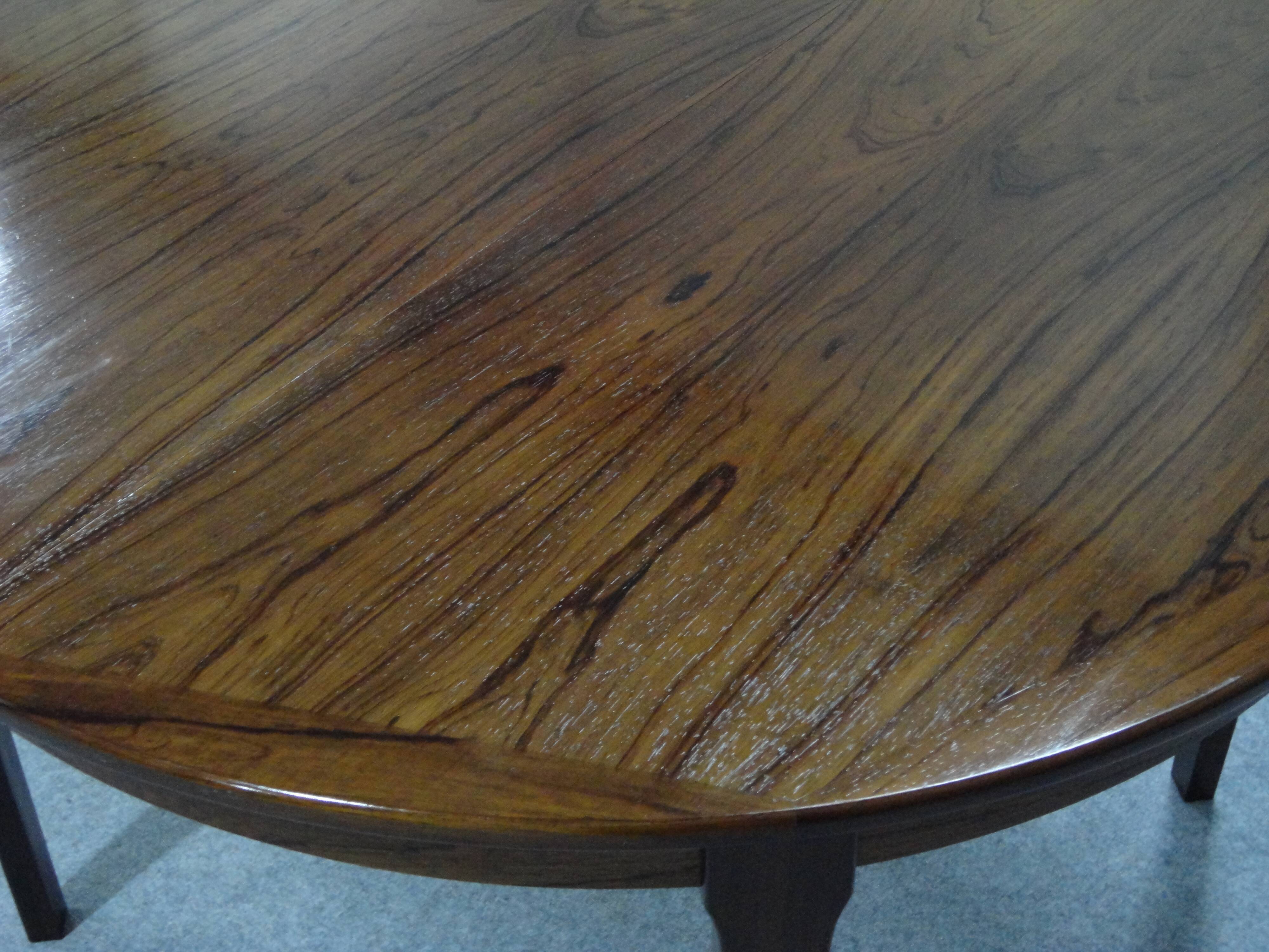 Scandinavian rosewood extendable table 1960s