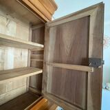 Buffet with 2 bodies in walnut, Louis Philippe style.