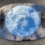 Mirror illuminating bathroom design, 79x60 cm