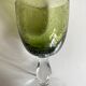 Set de 6 verres 1970 en verre bullé vert