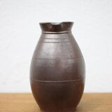 Vintage stoneware pitcher, vintage carafe, jug, kitchen, collection