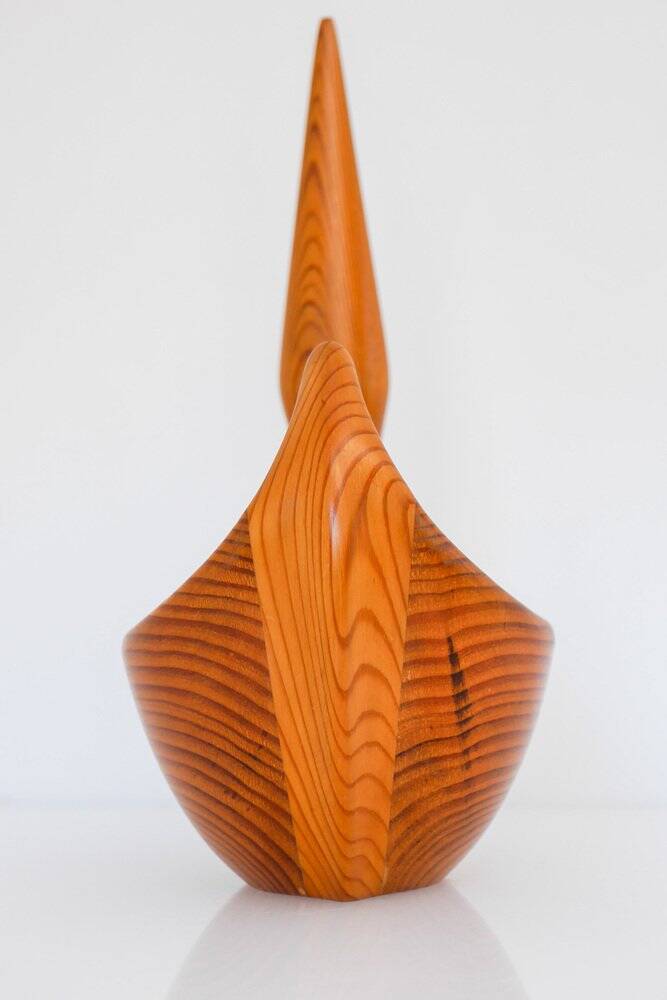 Vintage Swedish wooden bowl by Johnny Mattsson, 1959
