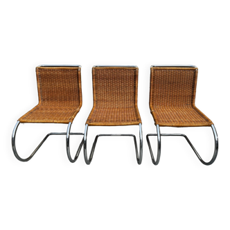 Chairs by Mies Van der Rohe, canework