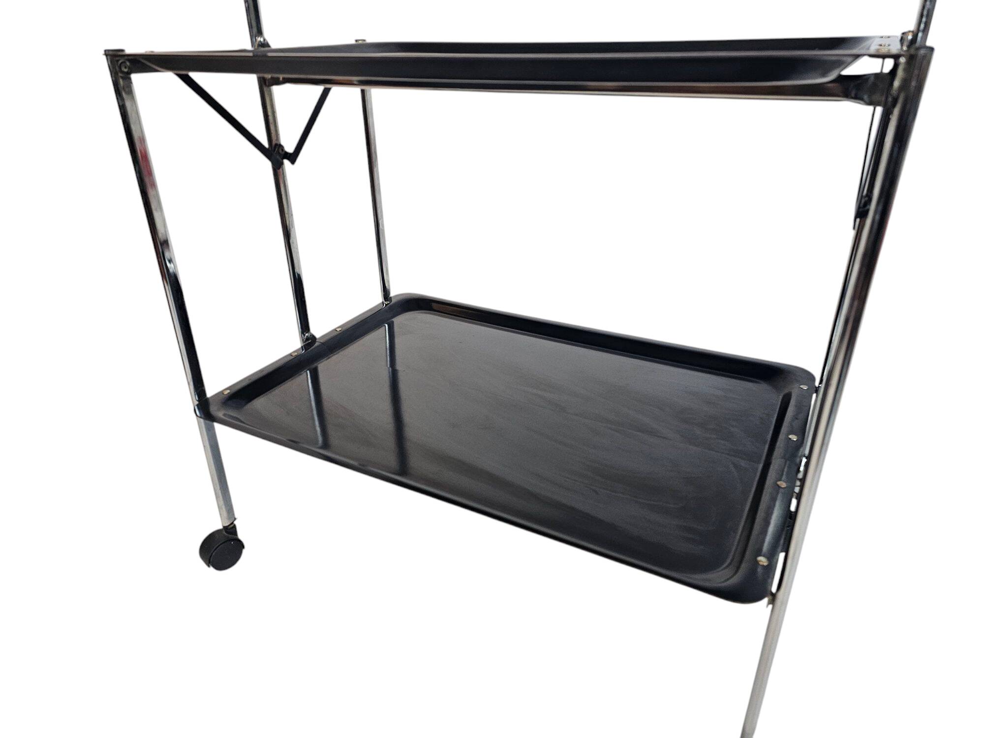 Vintage Melform Speedy folding serving trolley / bar cart, Italian design