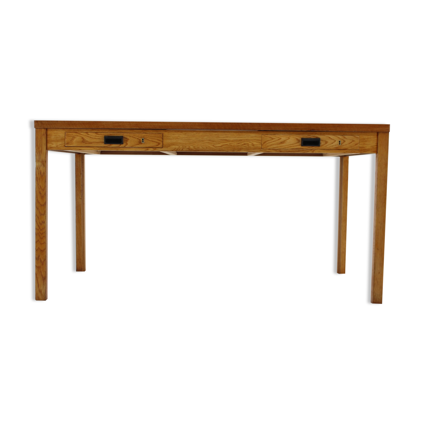 1960s oak danish minimalist writing desk