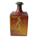 Vintage Scandinavian enamelled earth soliflore vase