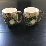 Pair of shell mugs