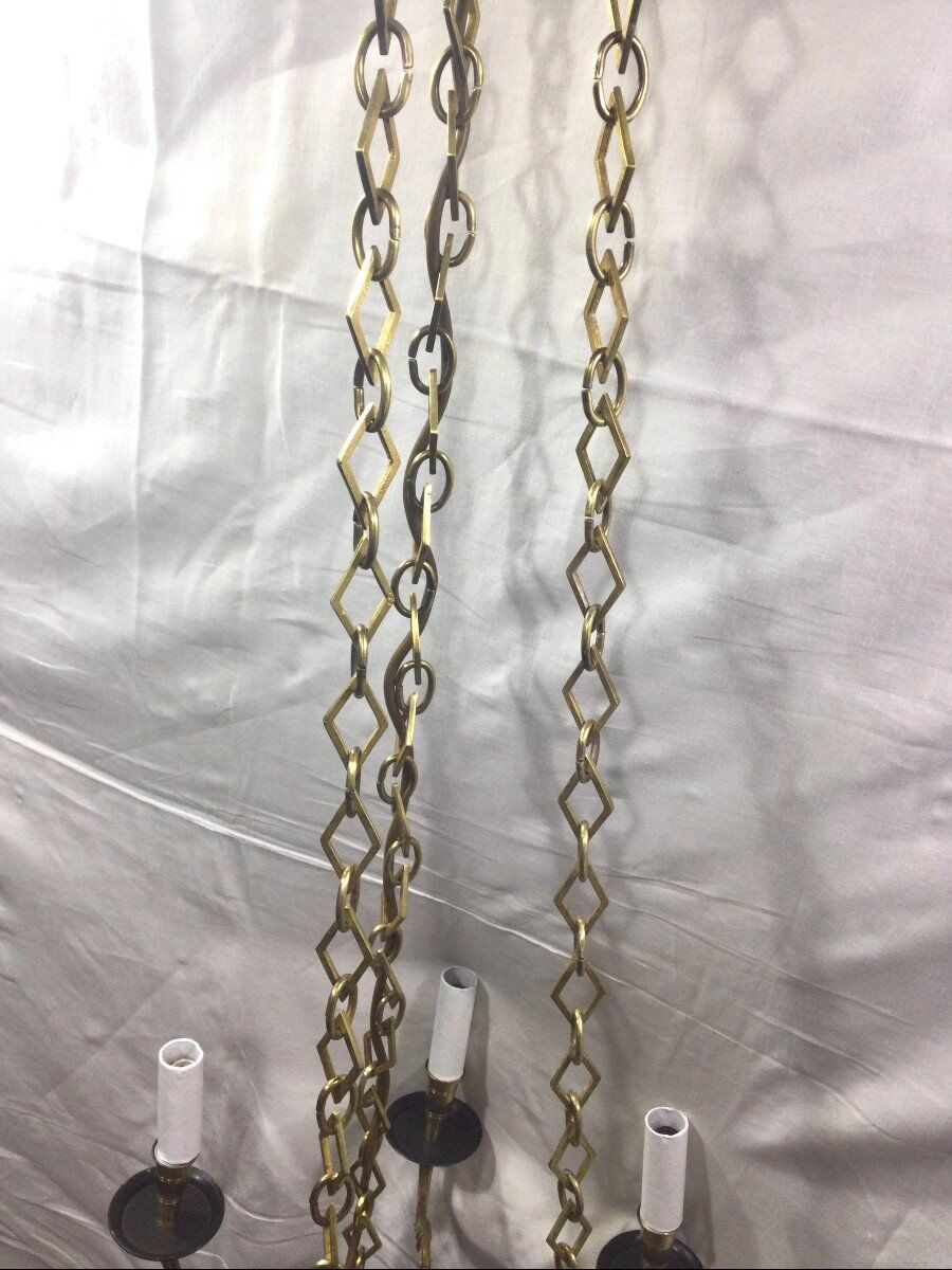 Empire chandelier with 6 lights