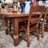 Solid oak farmhouse table