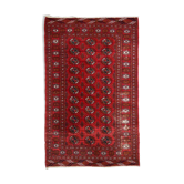Vintage Pakistani carpet Tekke handmade 127cm x 180cm 1960s, 1C598