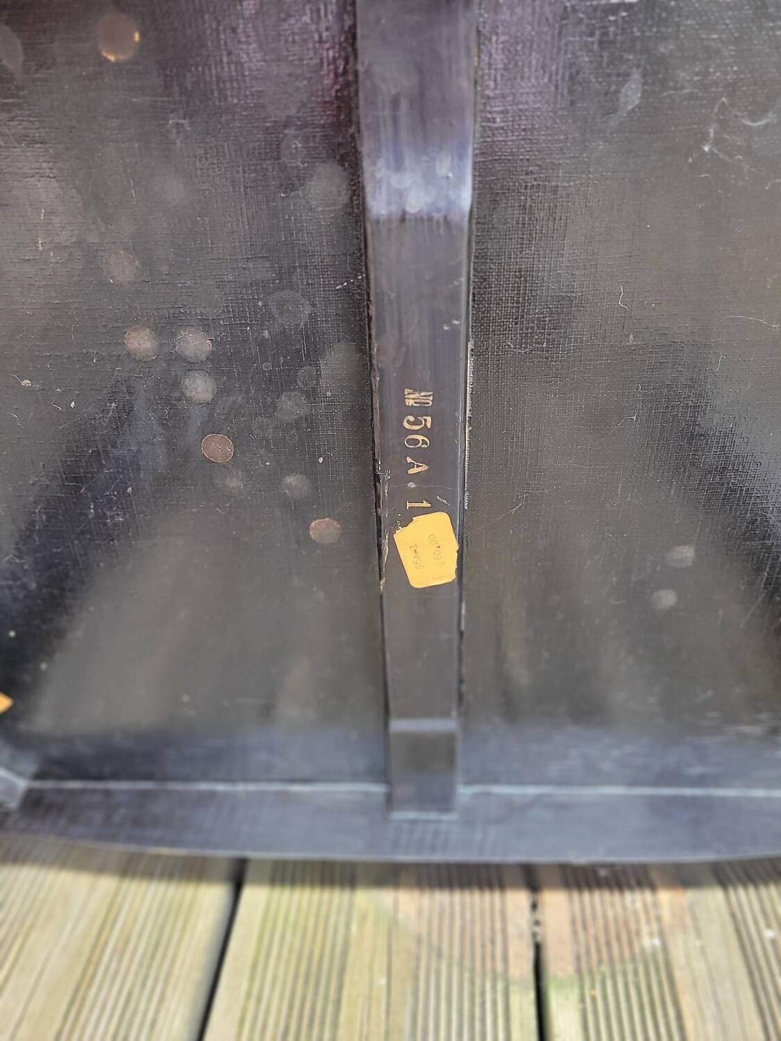 Japanese table in engraved lacquered wood