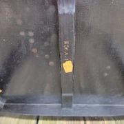 Japanese table in engraved lacquered wood