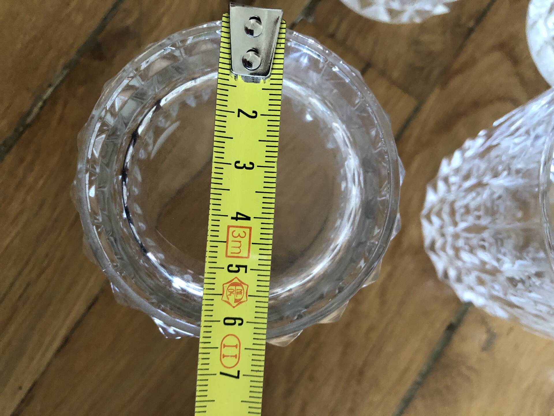 9 crystal water glasses from Cristal d’Arques