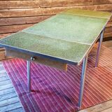 50s wooden kitchen table zinc formica
