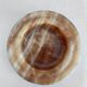Straight round ashtray in vintage alabaster or onyx