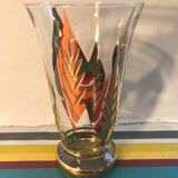 Old FAINS Glassware Vase From BOOM Decor Decelede Dilly Gold Belgium Vintage
