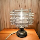 Lampe de table moderne en acrylique transparent du siècle hollandais, 1960s