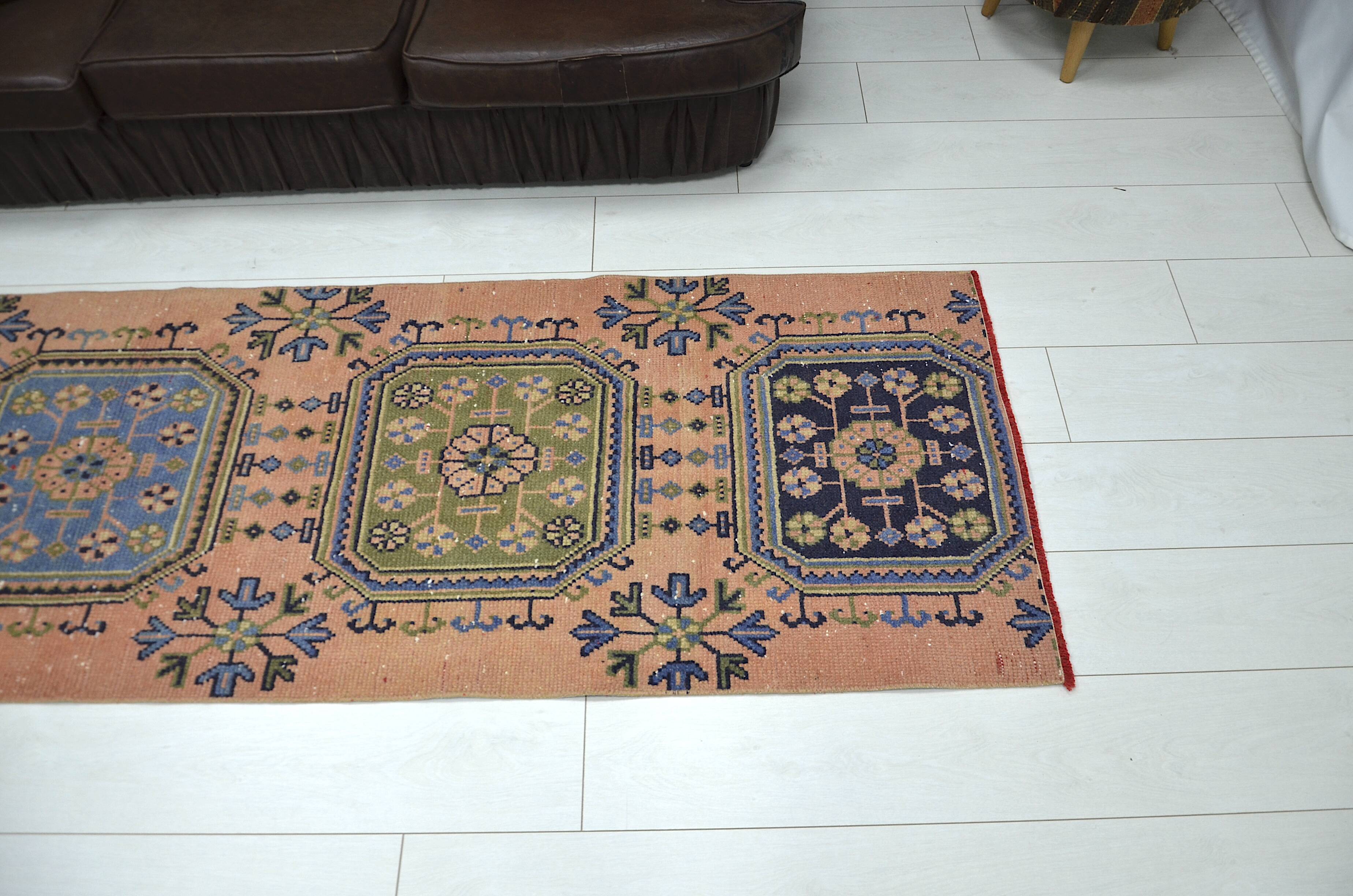 Orange & Green Turkish Runner sku 2241