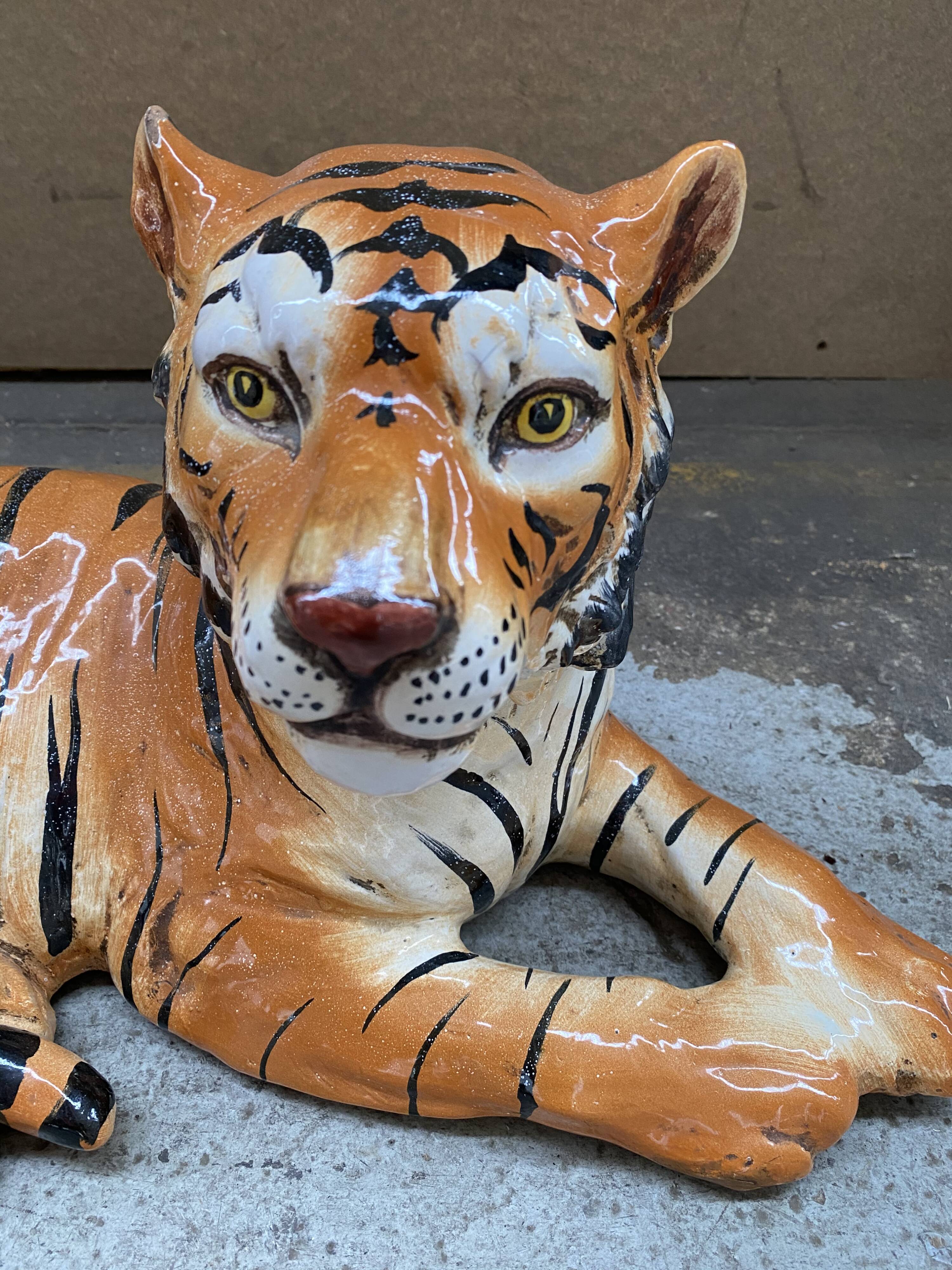 Tiger in ceramic