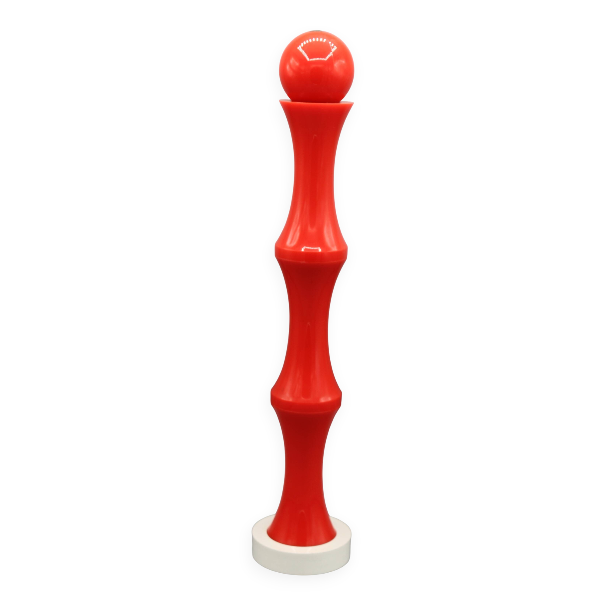 Old vintage pepper mill pop 70 guzzini design orange - large model