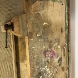 Old wooden craft workbench