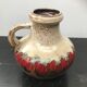 Former Pitcher SCHEVRICH Ceramics GERMANY Beige Brown Red Vintage