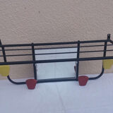 Wall coat holder with mirror