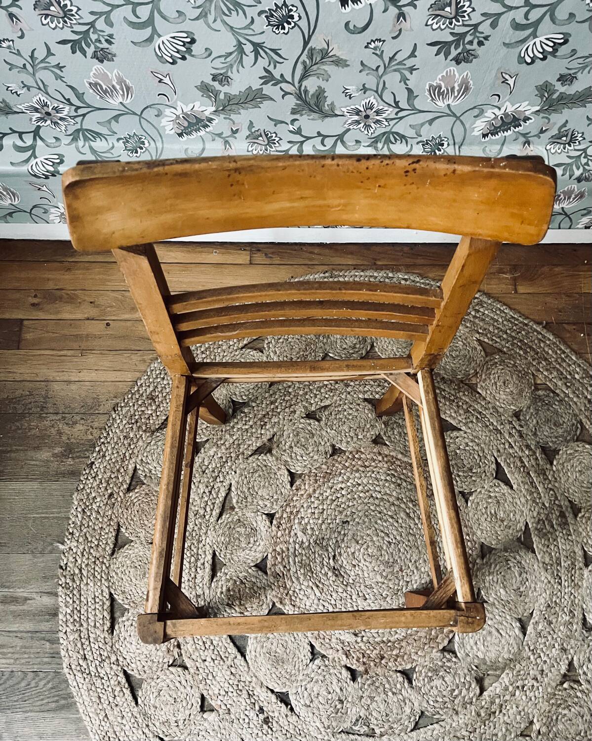 Pair of 70s straw chairs