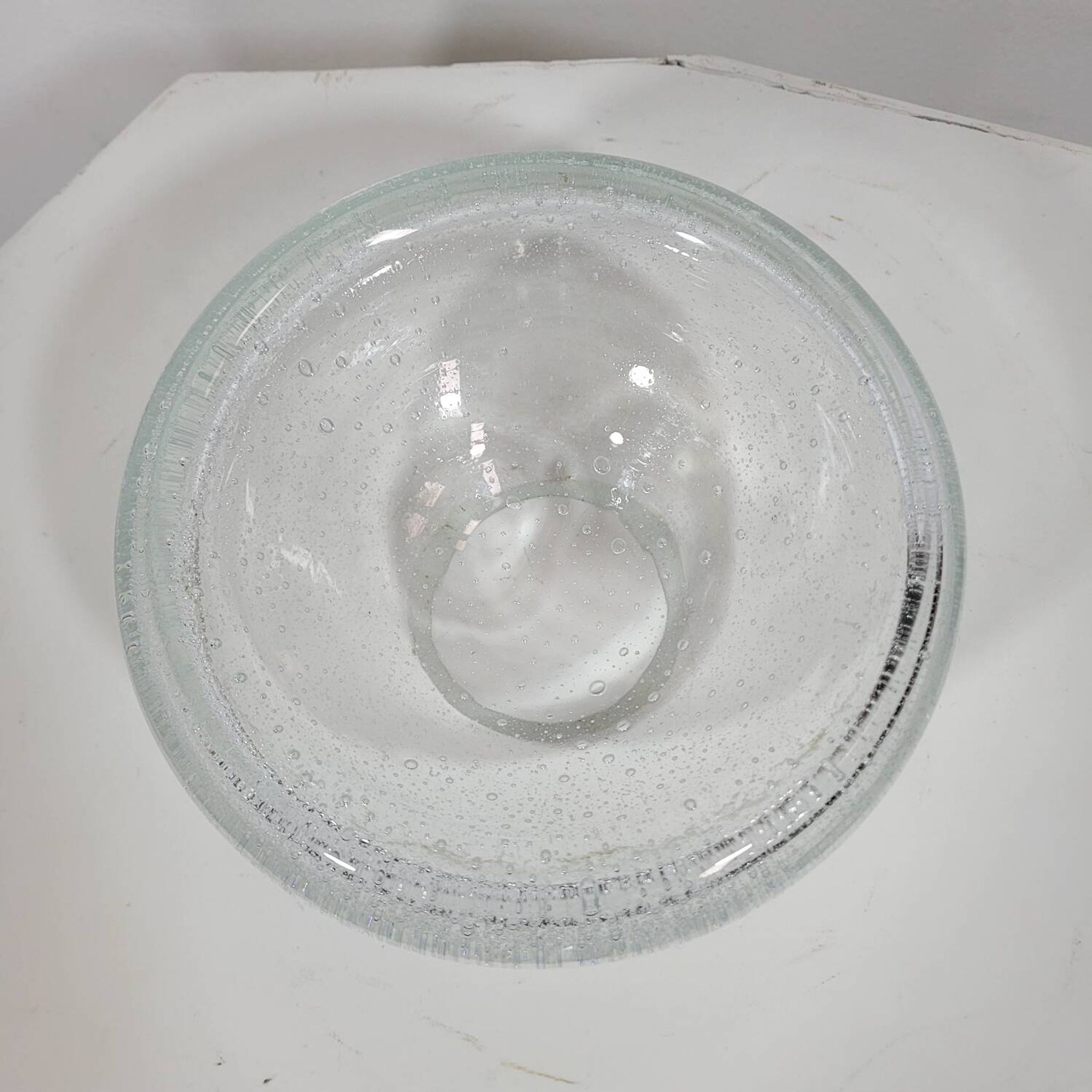 Vide-poche vintage en verre soufflé dlg Alvar Aalto, vers 1960