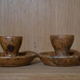 Set of 2 stoneware egg cups