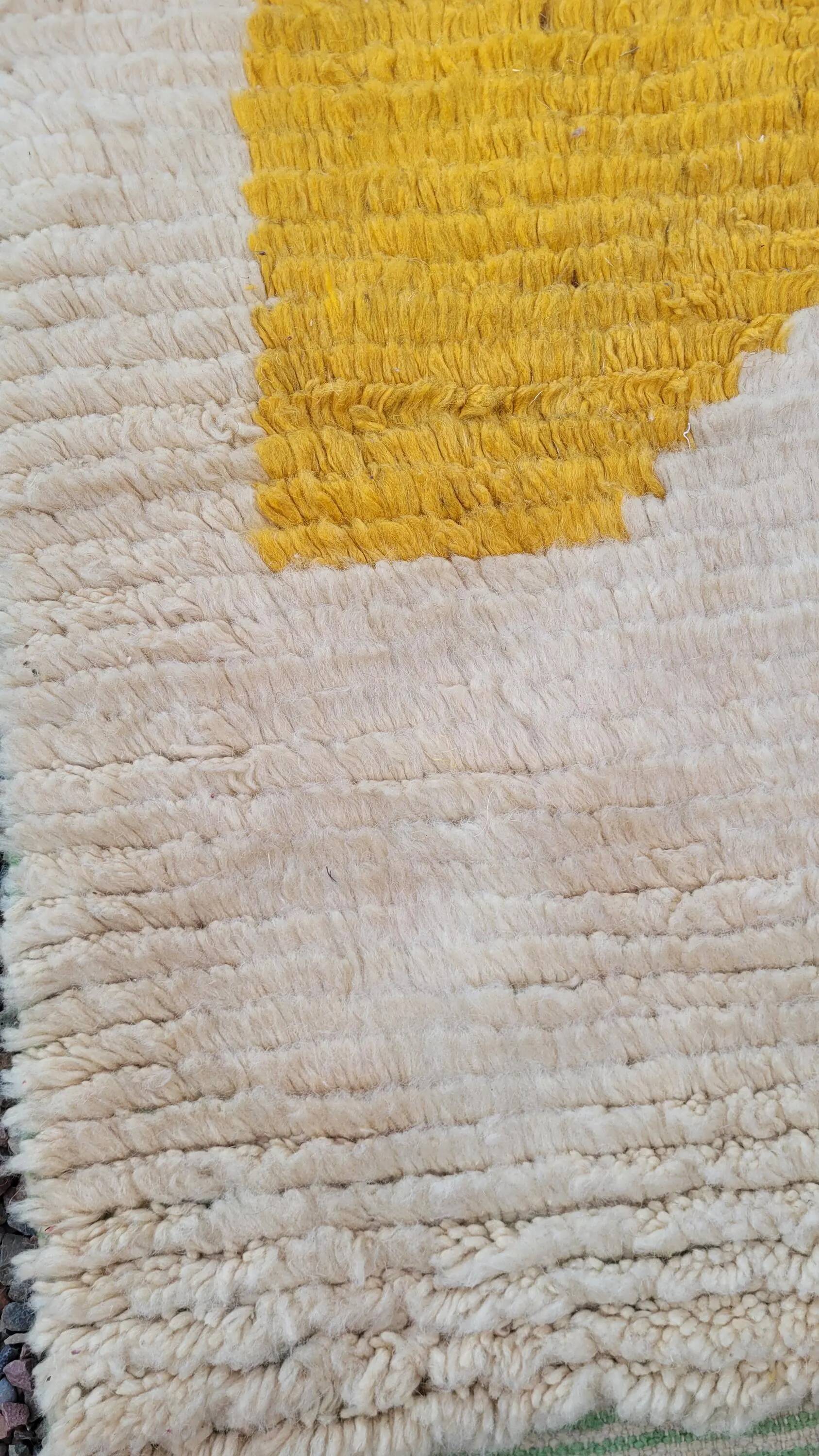 Handmade natural Berber rug 2.5x1.5 m