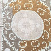 Vintage hand-embroidered tablecloth 120x134 cm