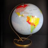 Vintage inflatable globe on stand, 1960, Taride Sevylor