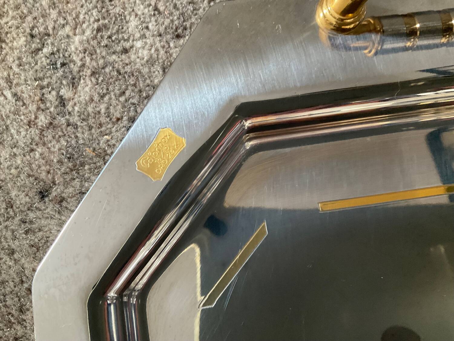 Giorinox Italy vintage tray duo