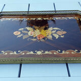 Branded platter and vintage brass