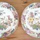 Set of 2 antique Longwy plates - Anemone model / Anemones
