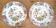 Set of 2 antique Longwy plates - Anemone model / Anemones