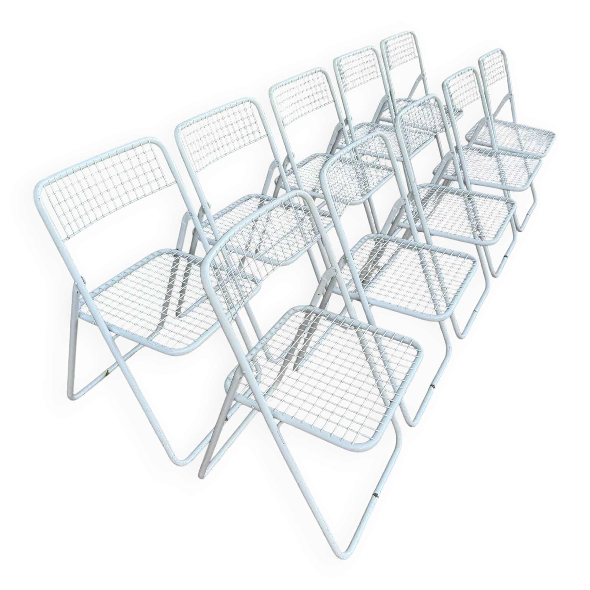 Ted Net Folding Chairs by Niels Gammelgaard for IKEA, 1970s, Set of