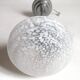 Suspension Art Déco Verre de Clichy blanc Hauteur 52 cm